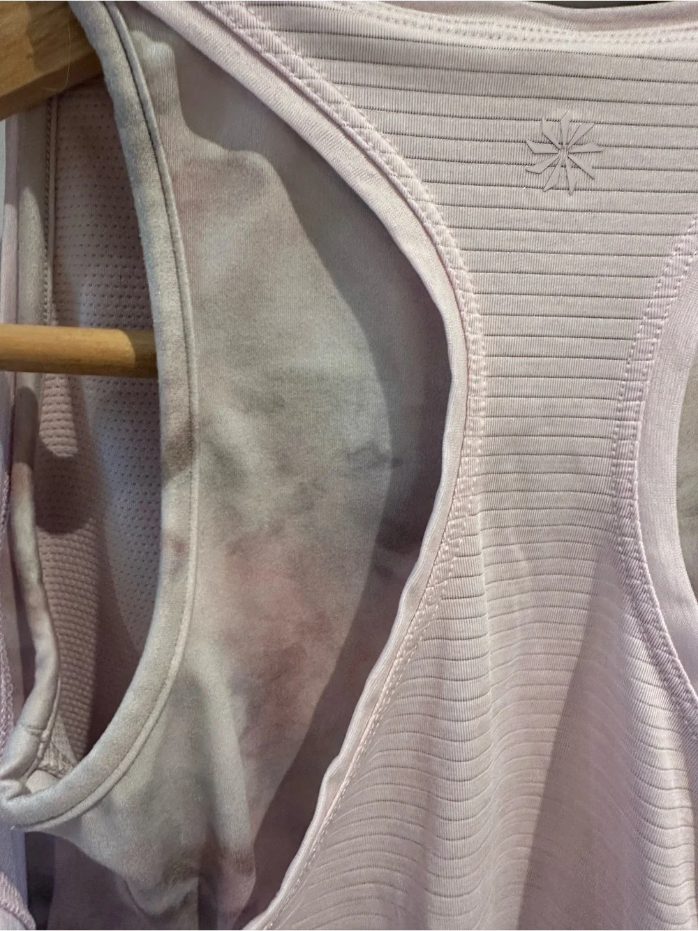 Athleta Girl Pink Snow Dye Tie Breaker‎ Tank Top  Size 7